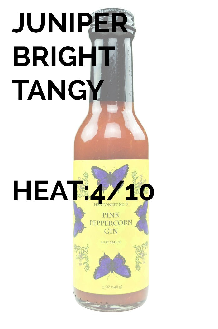 HEATONIST No. 3 Pink Peppercorn Gin Hot Sauce | Butterfly Bakery of Vermont M0