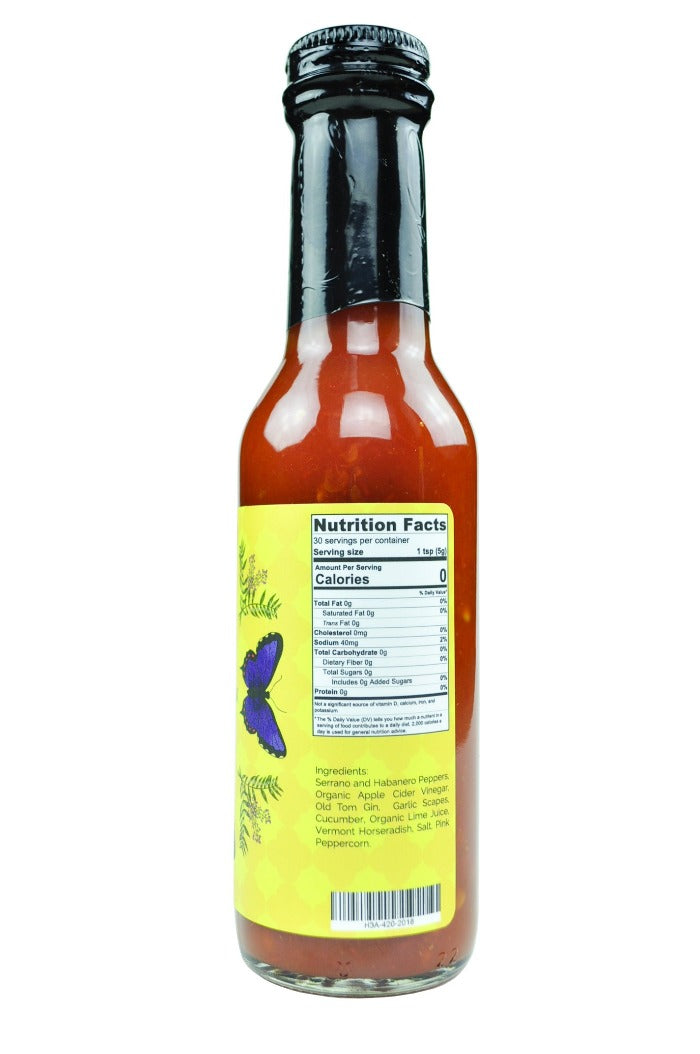 HEATONIST No. 3 Pink Peppercorn Gin Hot Sauce | Butterfly Bakery of Vermont M0
