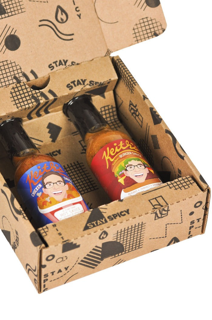 Chicken & Burger Hot Sauce Duo Pack | Keith's C0