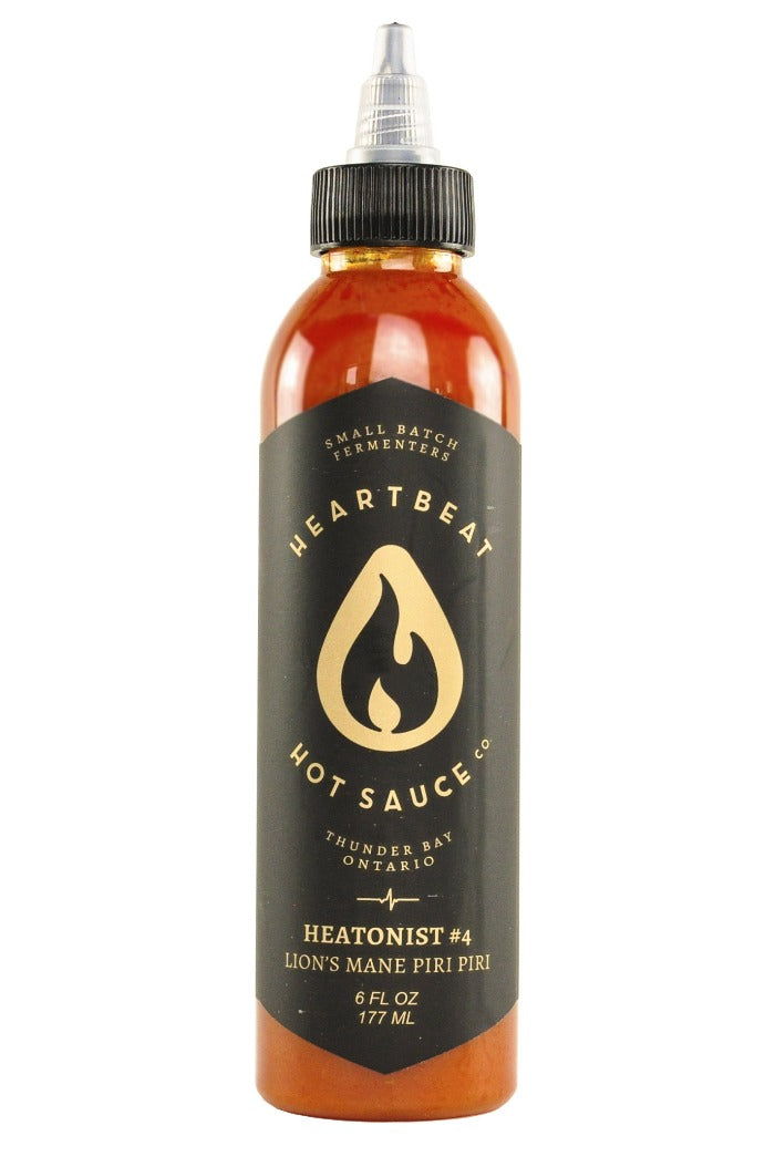 HEATONIST No. 4 Lion's Mane Piri Piri Hot Sauce | Heartbeat Hot Sauce O8