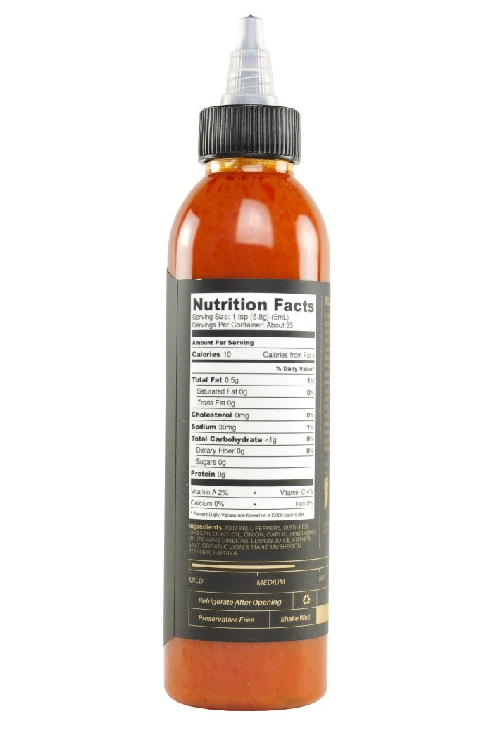 HEATONIST No. 4 Lion's Mane Piri Piri Hot Sauce | Heartbeat Hot Sauce O8