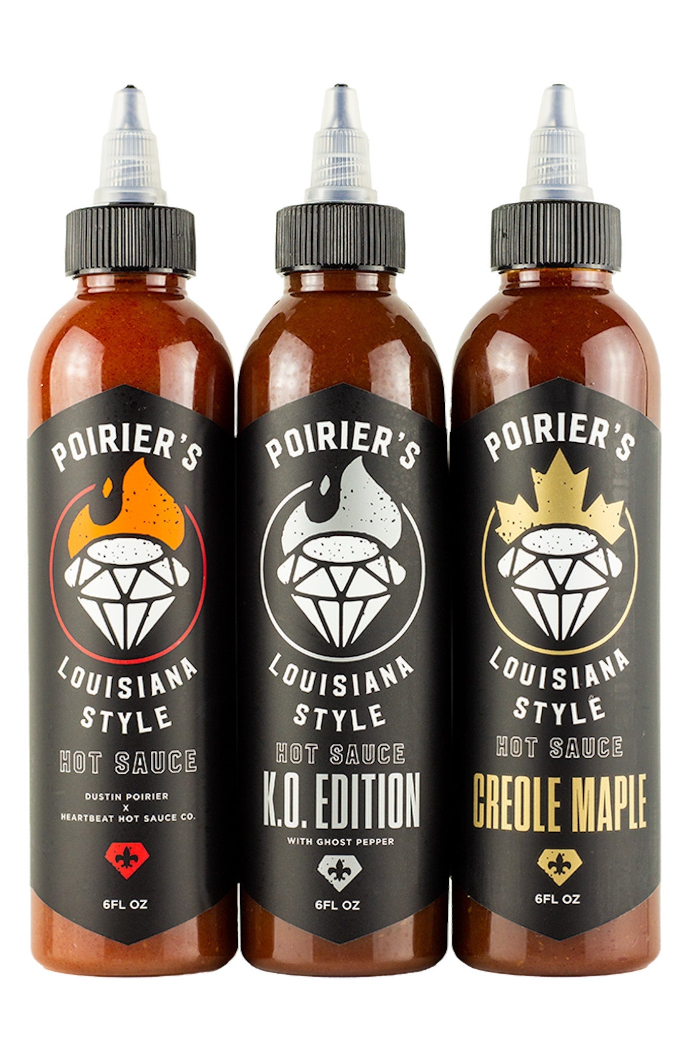 Poirier's Louisiana Style Hot Sauce Trio Pack | Dustin Poirier’s Louisiana Style W7